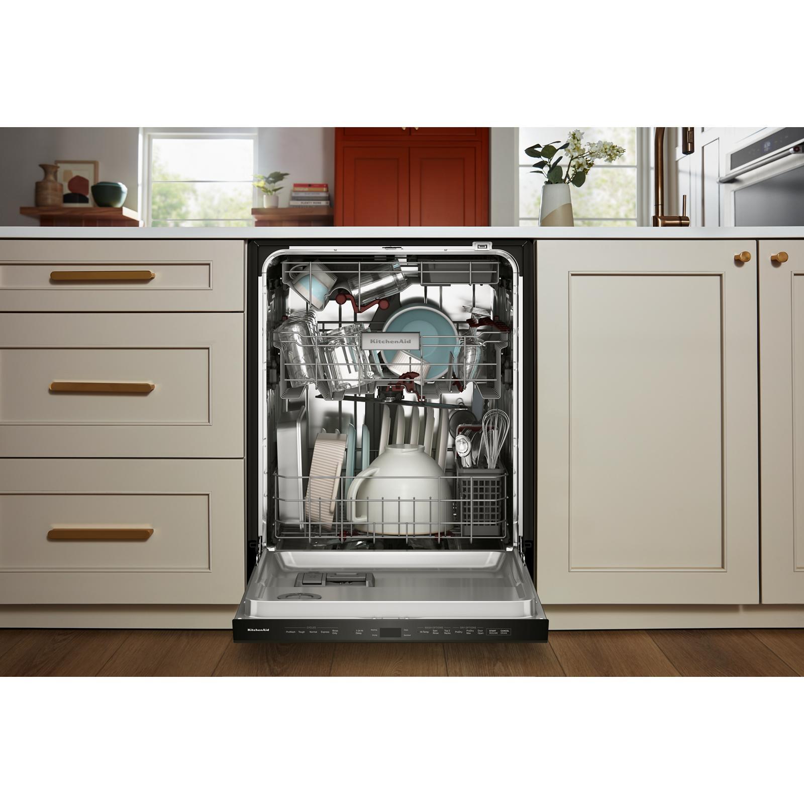 KitchenAid - 44 dBA Built In Dishwasher in Black - KDPS624SBE