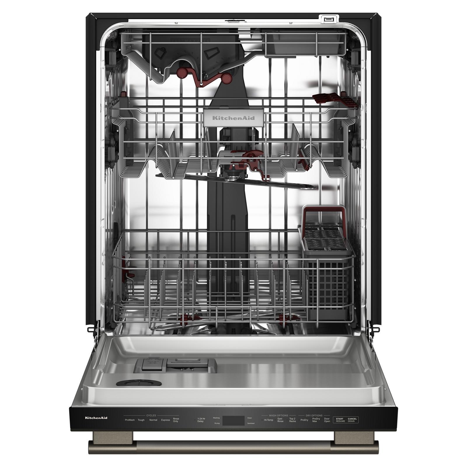KitchenAid - 44 dBA Built In Dishwasher in Black - KDTS624SBE
