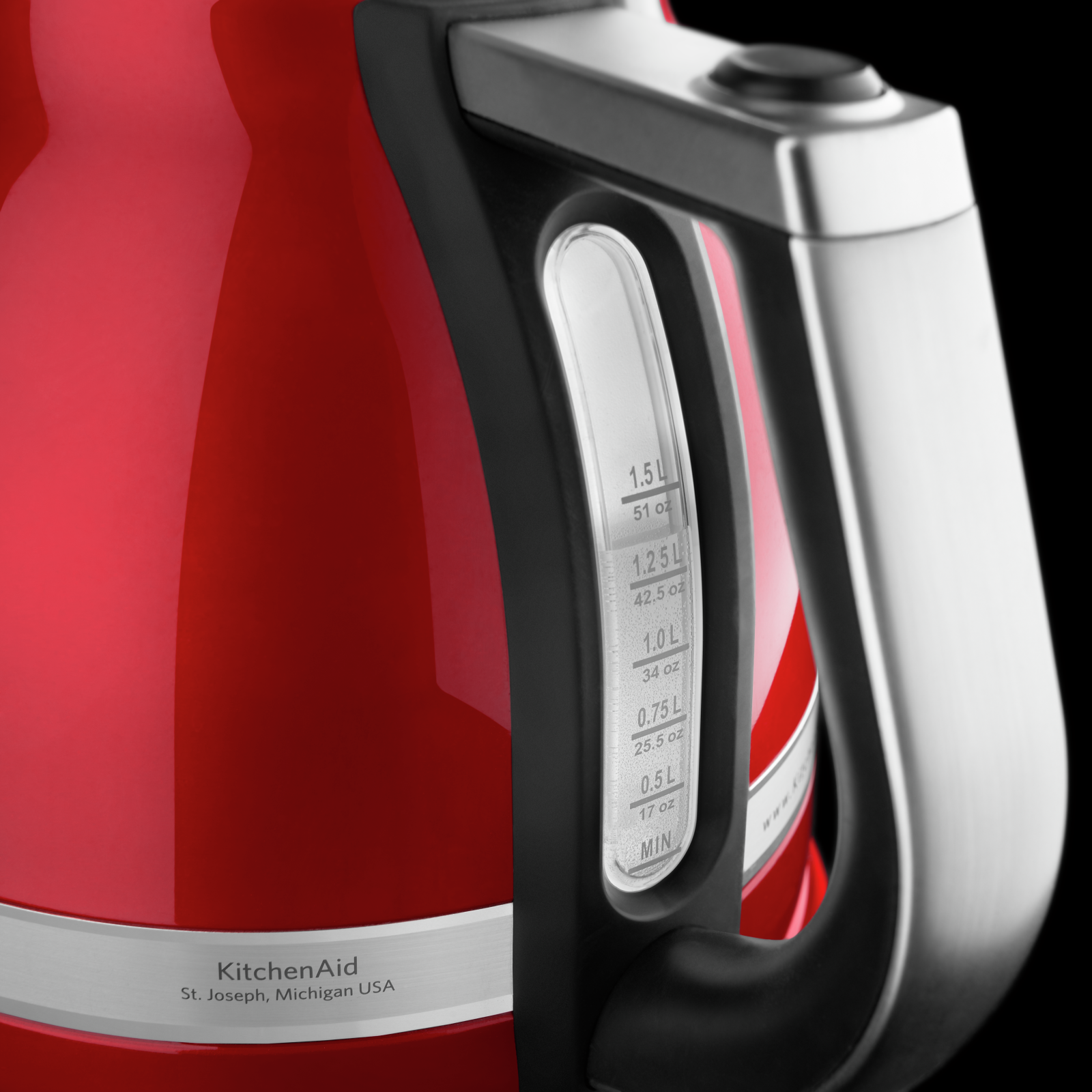 KitchenAid - No Pro Line Series Electric Kettle in Red - KEK1522CA