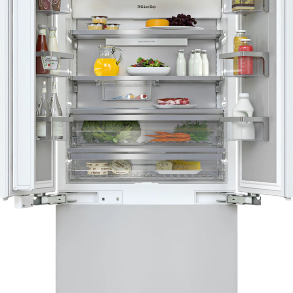 Miele - 35.75 Inch 19.42 cu. ft Built In / Integrated French Door Refr