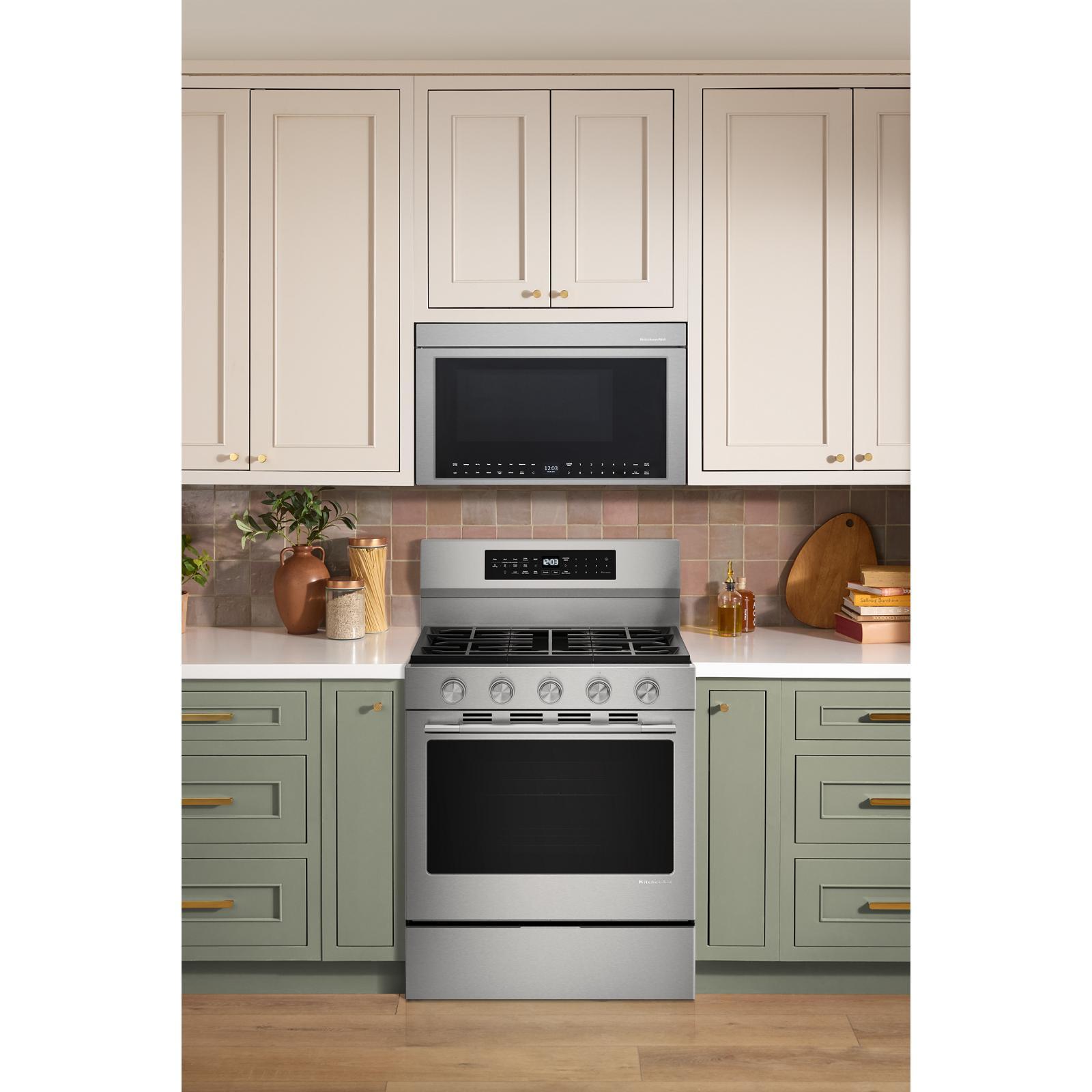 KitchenAid - 5 cu. ft  Gas Range in Stainless - KFGS530SPS