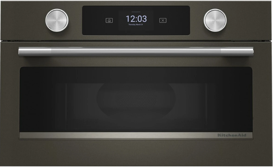 KitchenAid - 1.4 cu. Ft  Built In Microwave in Black Ore - KMBS730SBE
