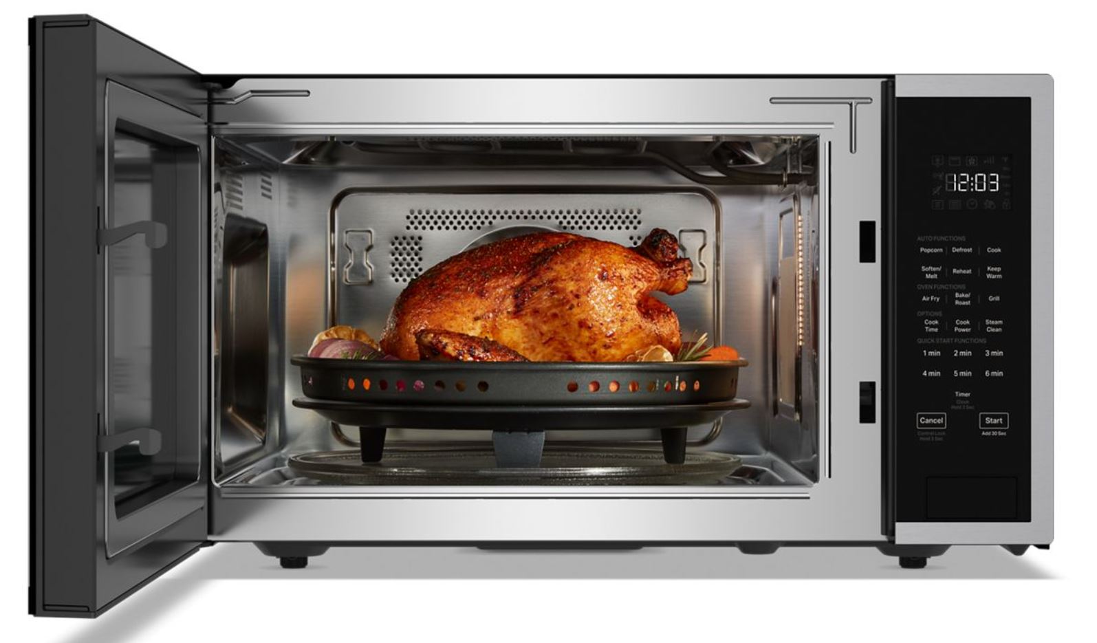 KitchenAid - 1.5 cu. Ft  Counter top Microwave in Stainless - KMCS522PPS