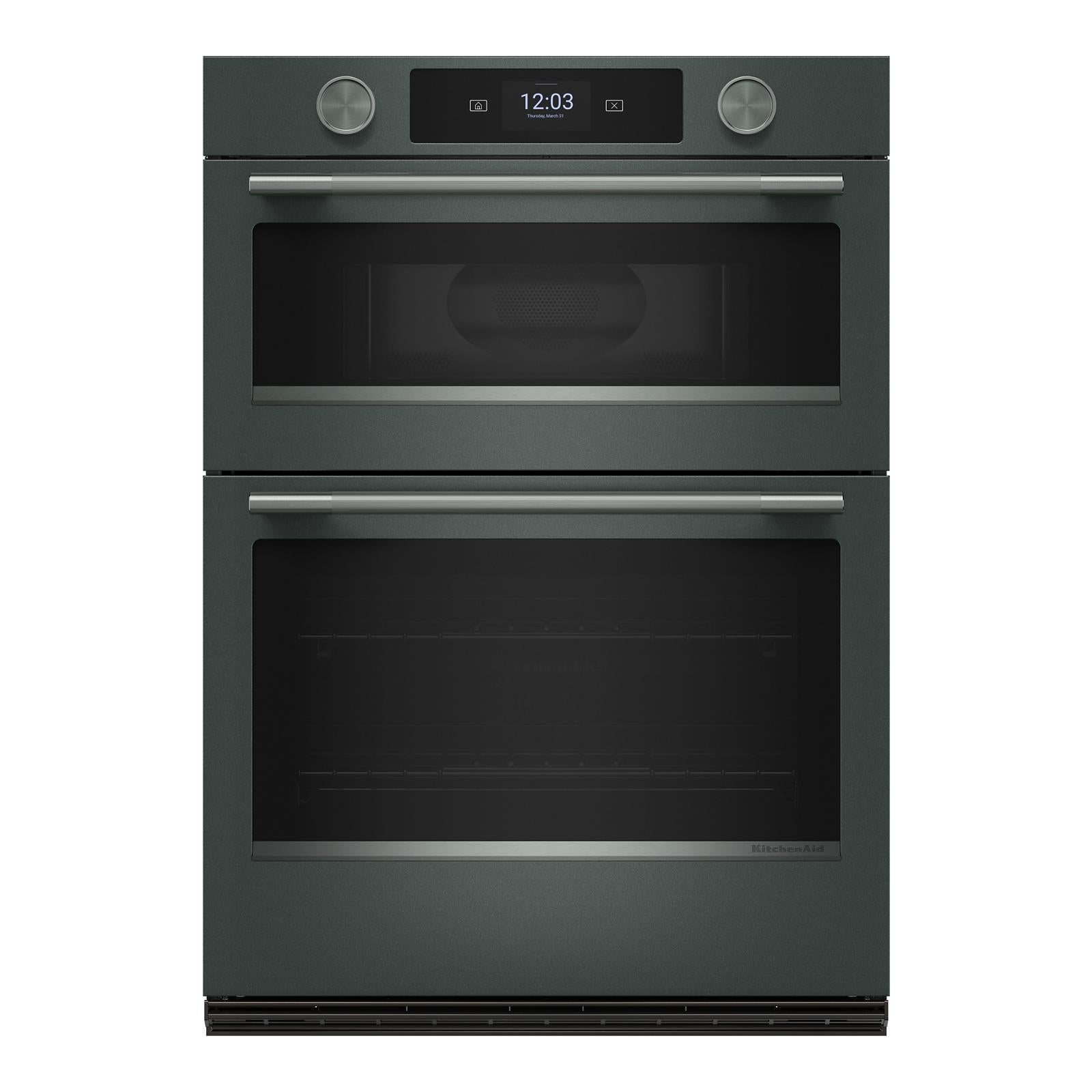 KitchenAid - 6.4 cu. ft Combination Wall Oven in Juniper - KOEC930SJP