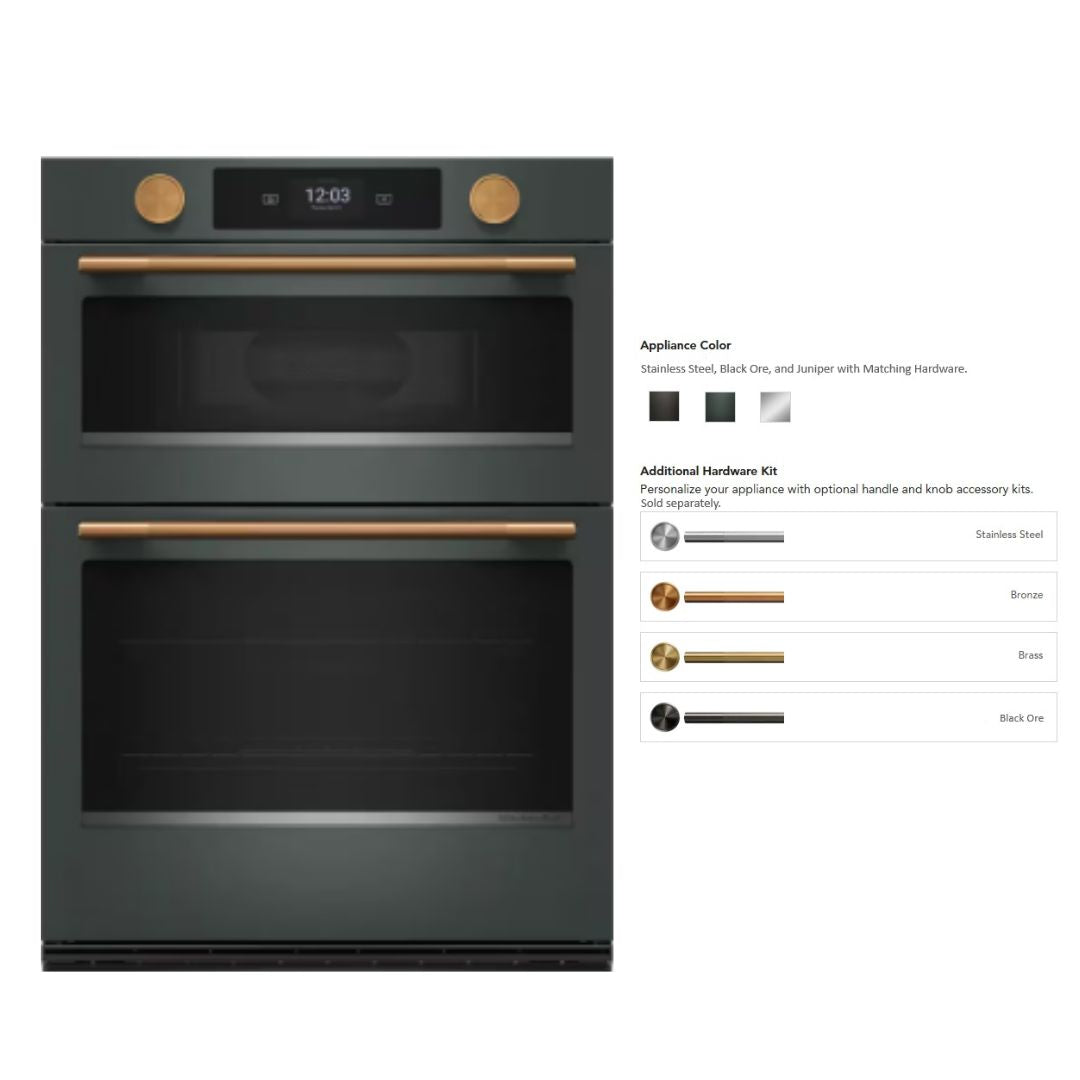KitchenAid - 6.4 cu. ft Combination Wall Oven in Juniper - KOEC930SJP