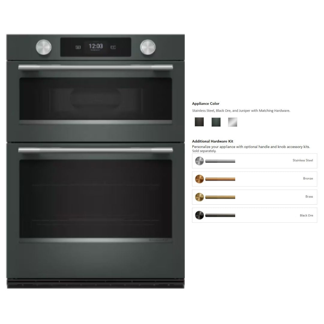 KitchenAid - 6.4 cu. ft Combination Wall Oven in Juniper - KOEC930SJP