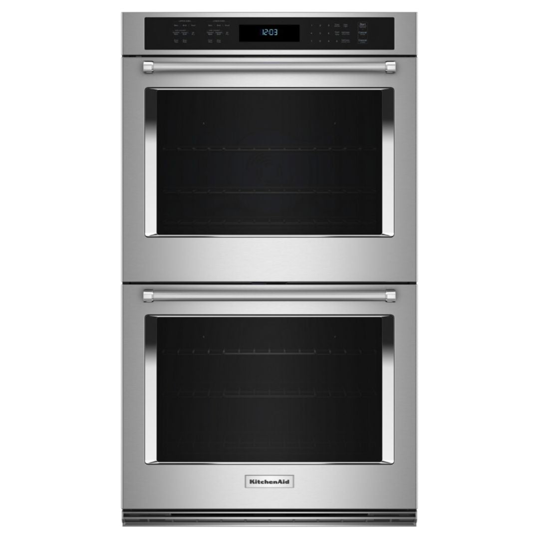 KitchenAid - 10 cu. ft Double Wall Oven in Stainless - KOED530PPS