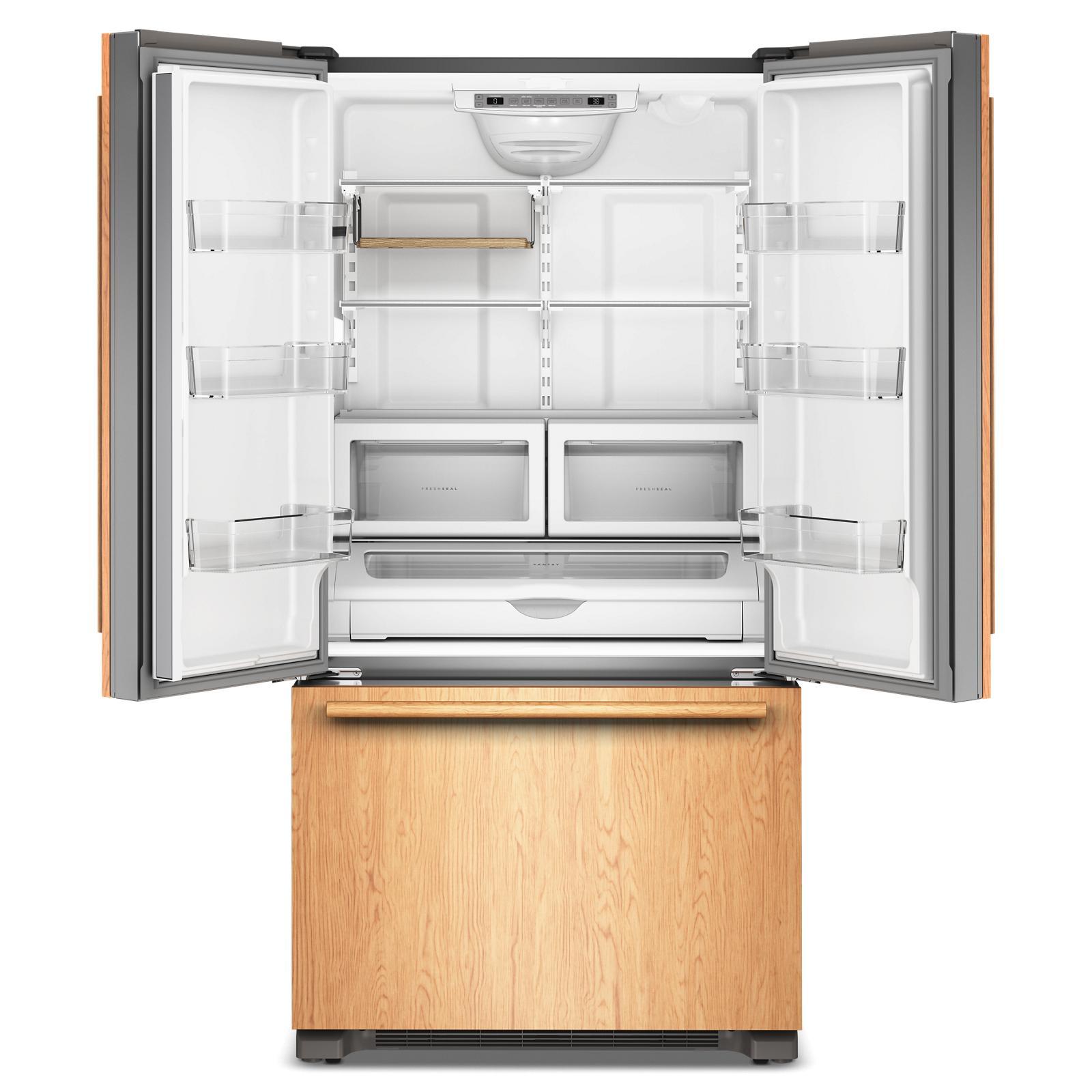 KitchenAid - 36 Inch 21.9 cu. ft French Door Refrigerator in Panel Ready - KRFC136TPA