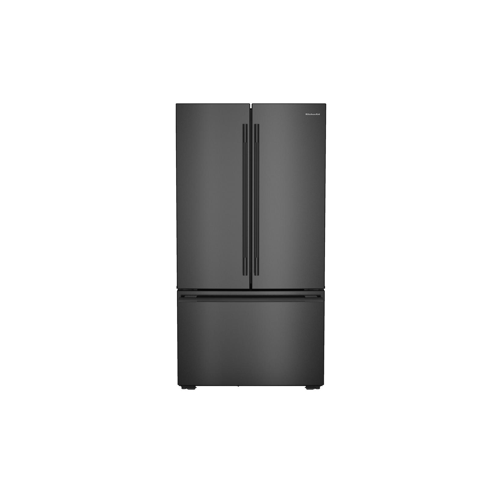 KitchenAid - 35.63 Inch 24.3 cu. ft French Door Refrigerator in Black Ore - KRFC236SBE