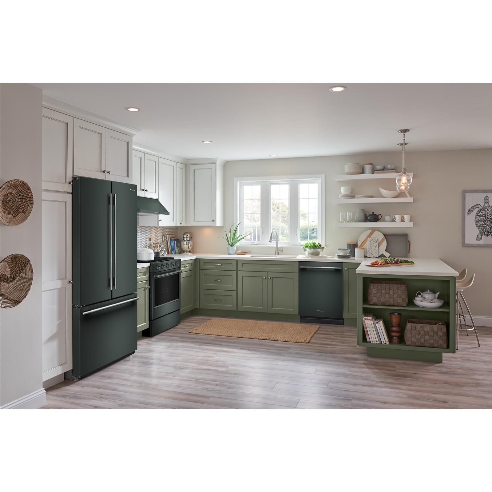 KitchenAid - 35.63 Inch 24.3 cu. ft French Door Refrigerator in Juniper - KRFC236SJP