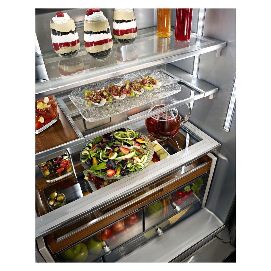 KitchenAid - 35.8 Inch 23.8 cu. ft French Door Refrigerator in Stainless (Premium Floor Model) - KRFC704FPS