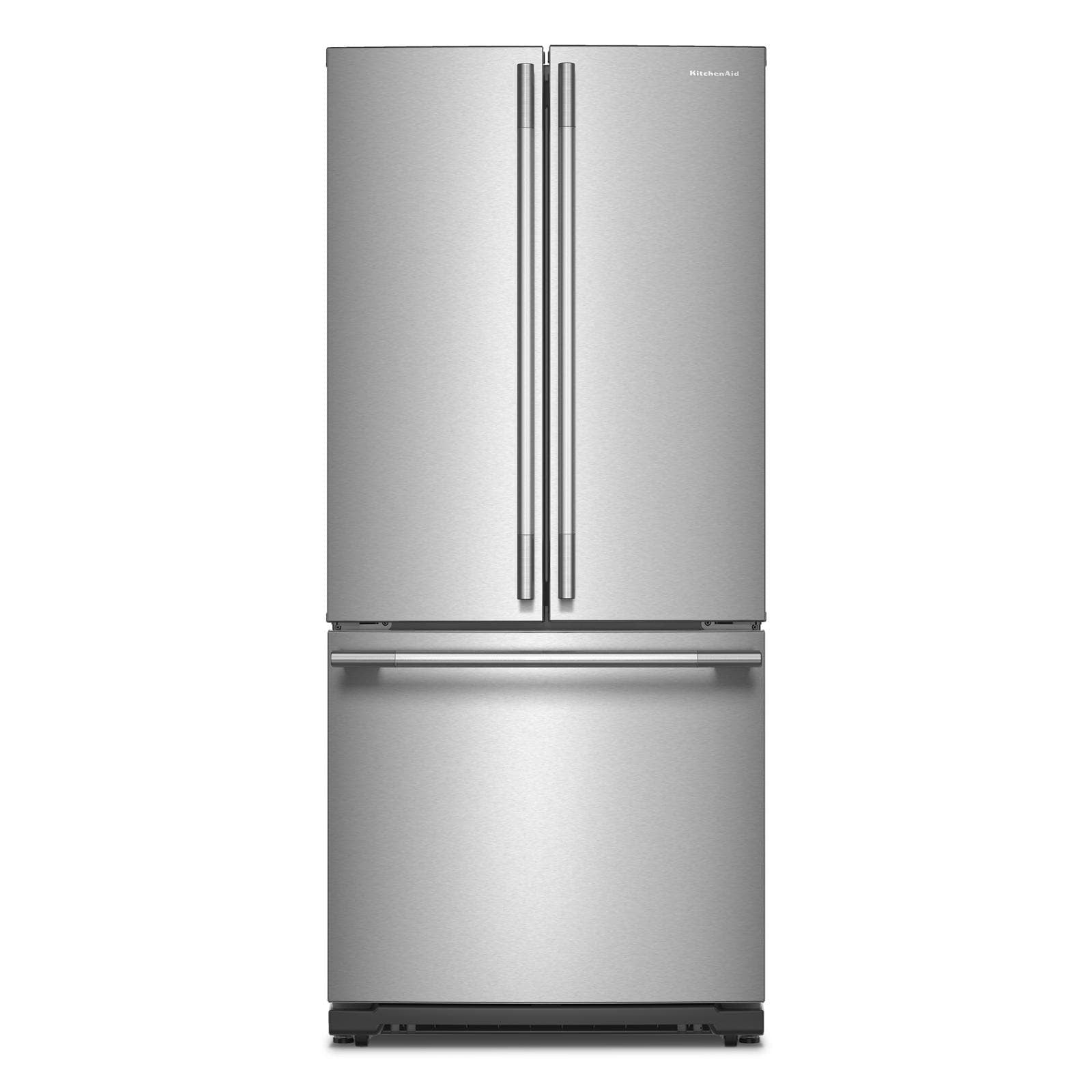 KitchenAid - 30 Inch 19.7 cu. ft French Door Refrigerator in Stainless - KRFF330SPS