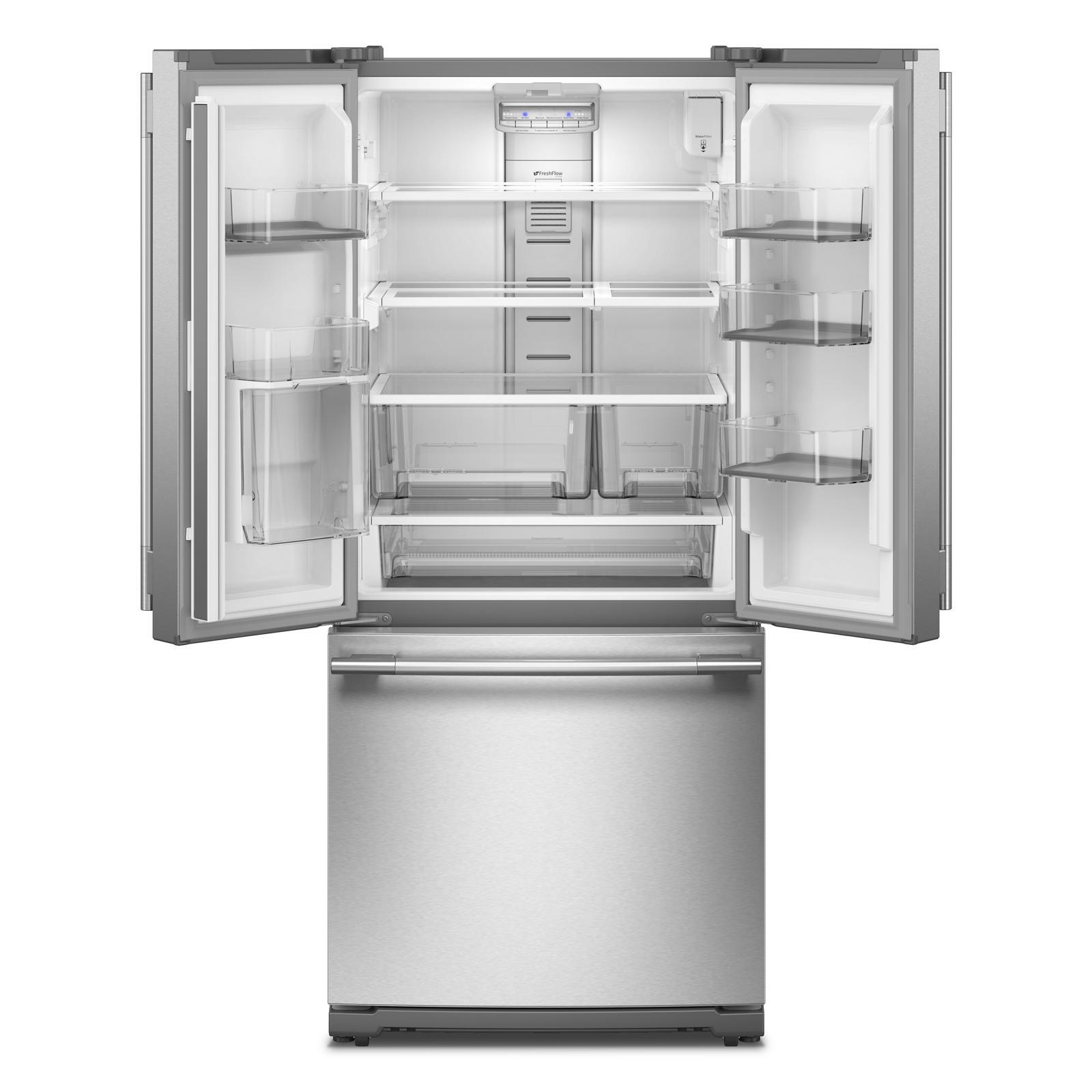 KitchenAid - 30 Inch 19.7 cu. ft French Door Refrigerator in Stainless - KRFF330SPS