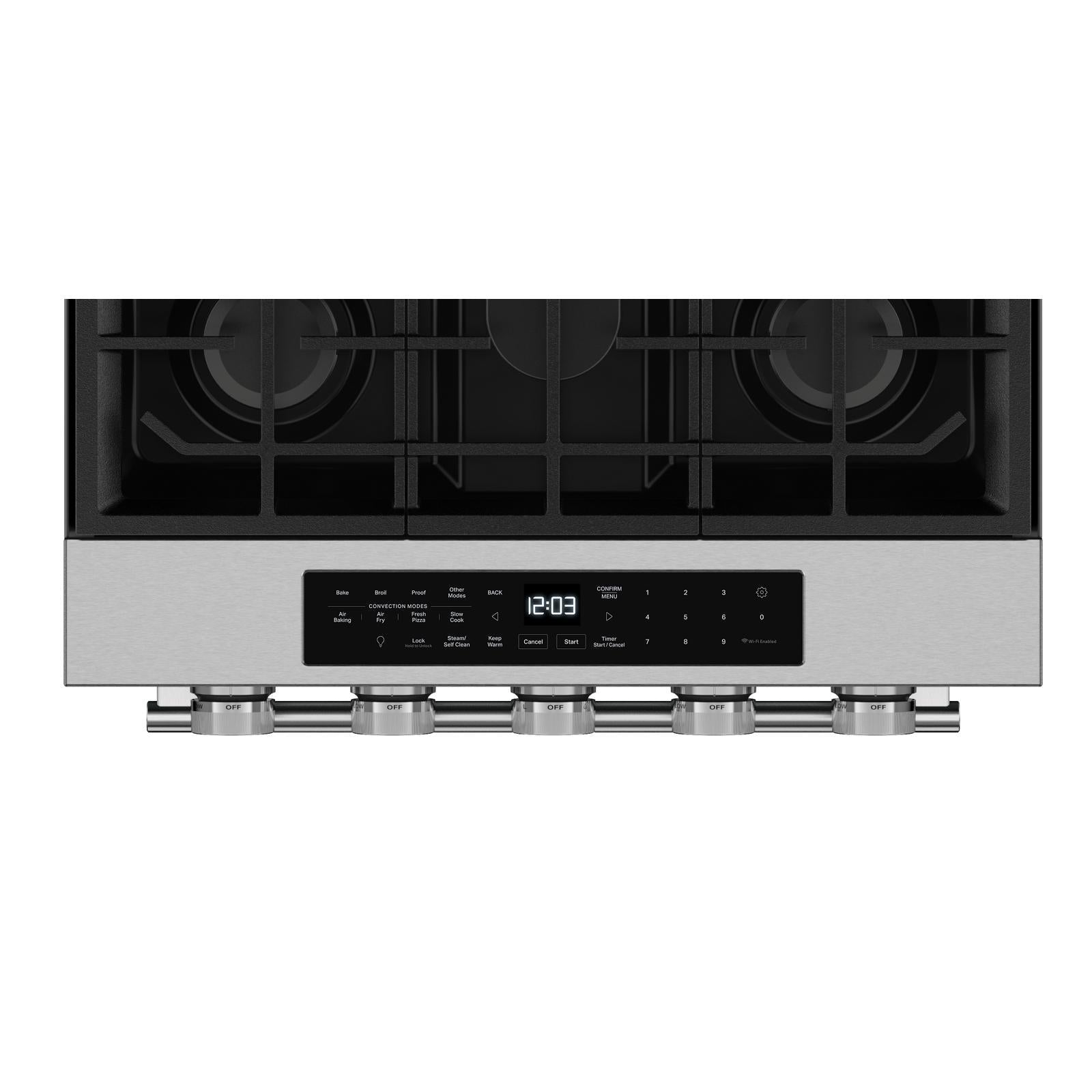 KitchenAid - 5 cu. ft  Gas Range in Stainless - KSGS530SPS