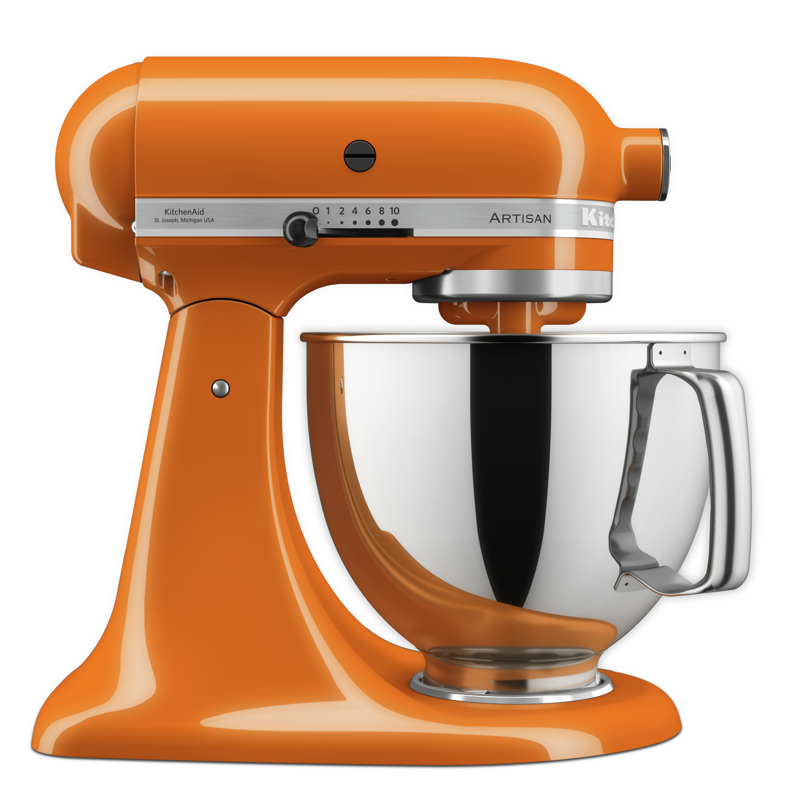 KitchenAid - 5 Quarts Tilt-Head Mixer in Orange - KSM175PSHY