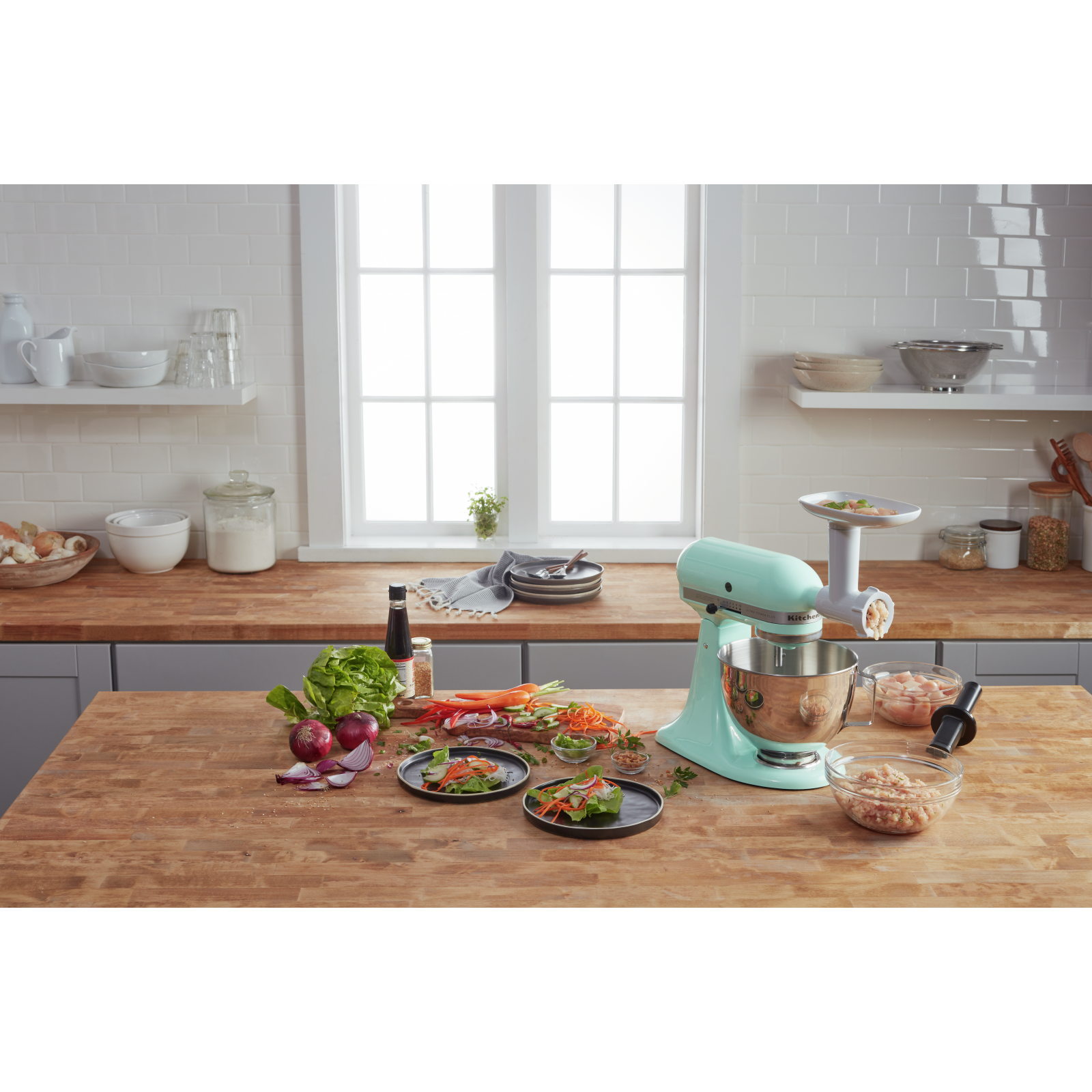 KitchenAid -   Ultra Power Plus Series 4.5 Quart Tilt-Head Mixer In Ice Blue - KSM96IC