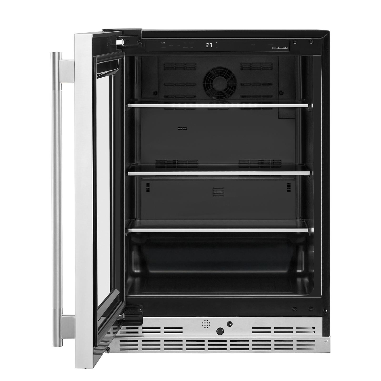 KitchenAid - 24 Inch Undercounter Mini Fridge in Stainless - KURL524SPS