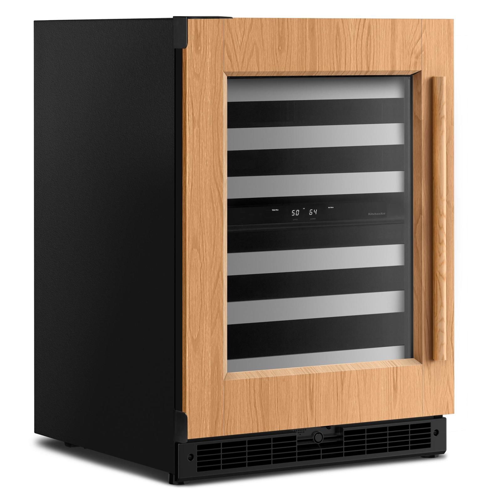 KitchenAid - 24 Inch Undercounter Wine Fridge in Panel Ready - KUWL324SPA