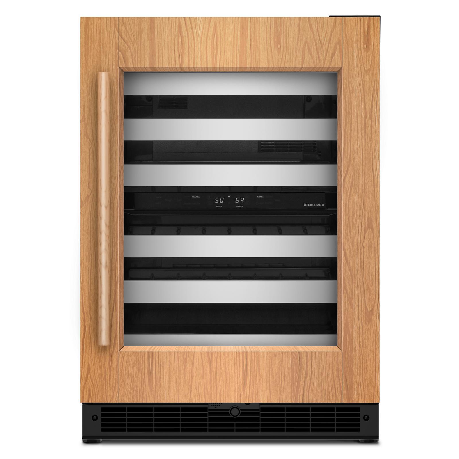 KitchenAid - 24 Inch Undercounter Wine Fridge in Panel Ready - KUWR324SPA