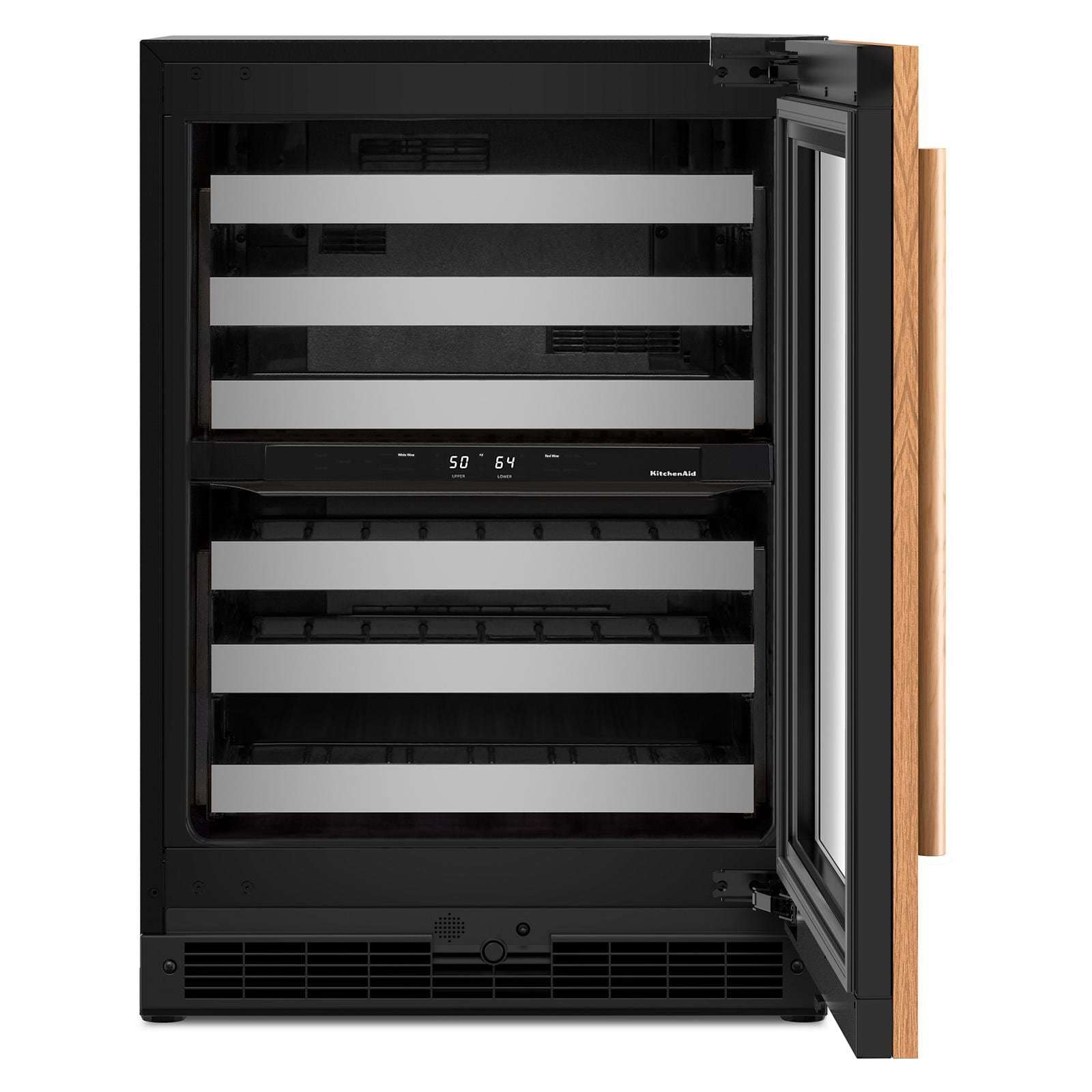 KitchenAid - 24 Inch Undercounter Wine Fridge in Panel Ready - KUWR324SPA