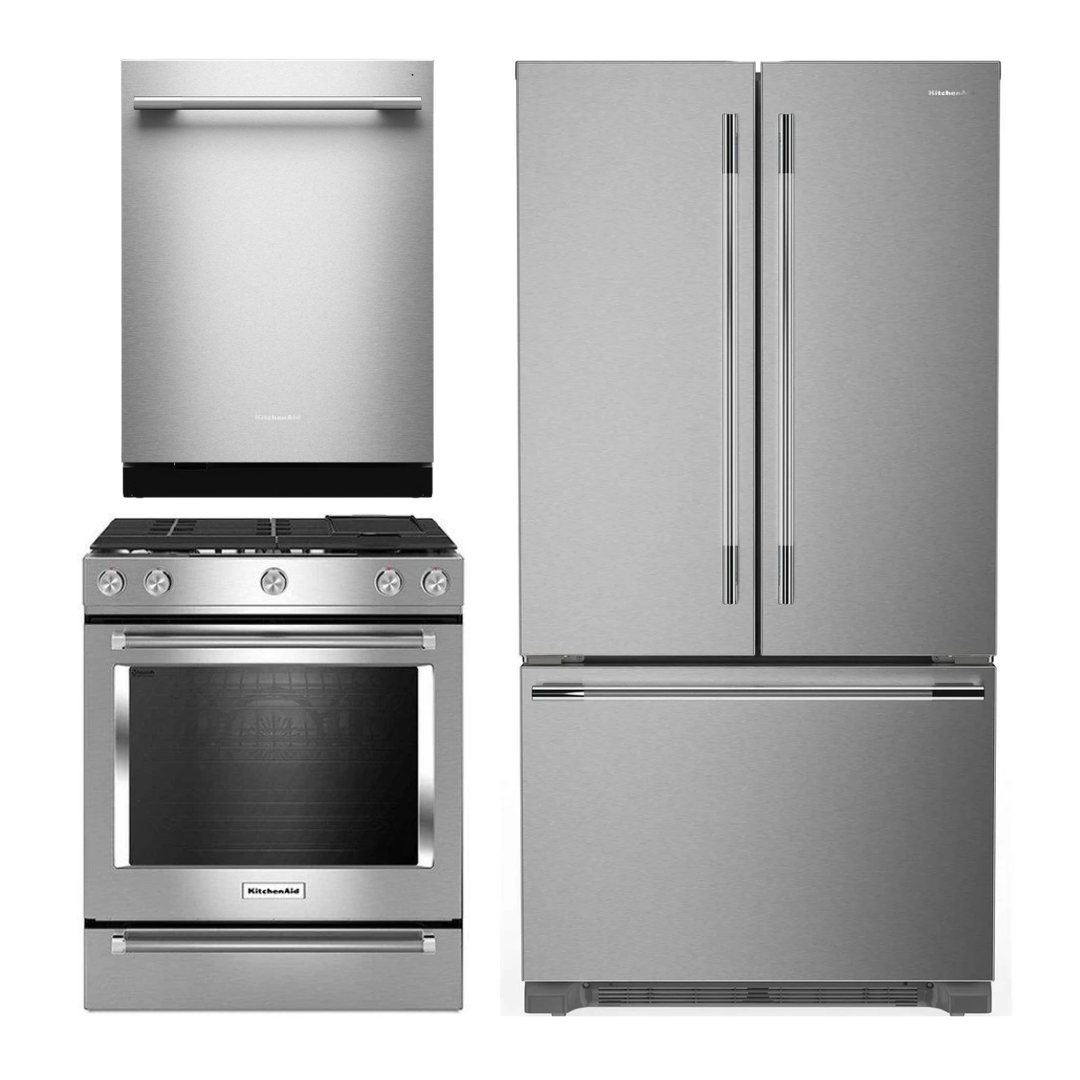 KitchenAid Kitchen Package - KRFC136TPS, YKSDB900ESS, KDTS724SPS