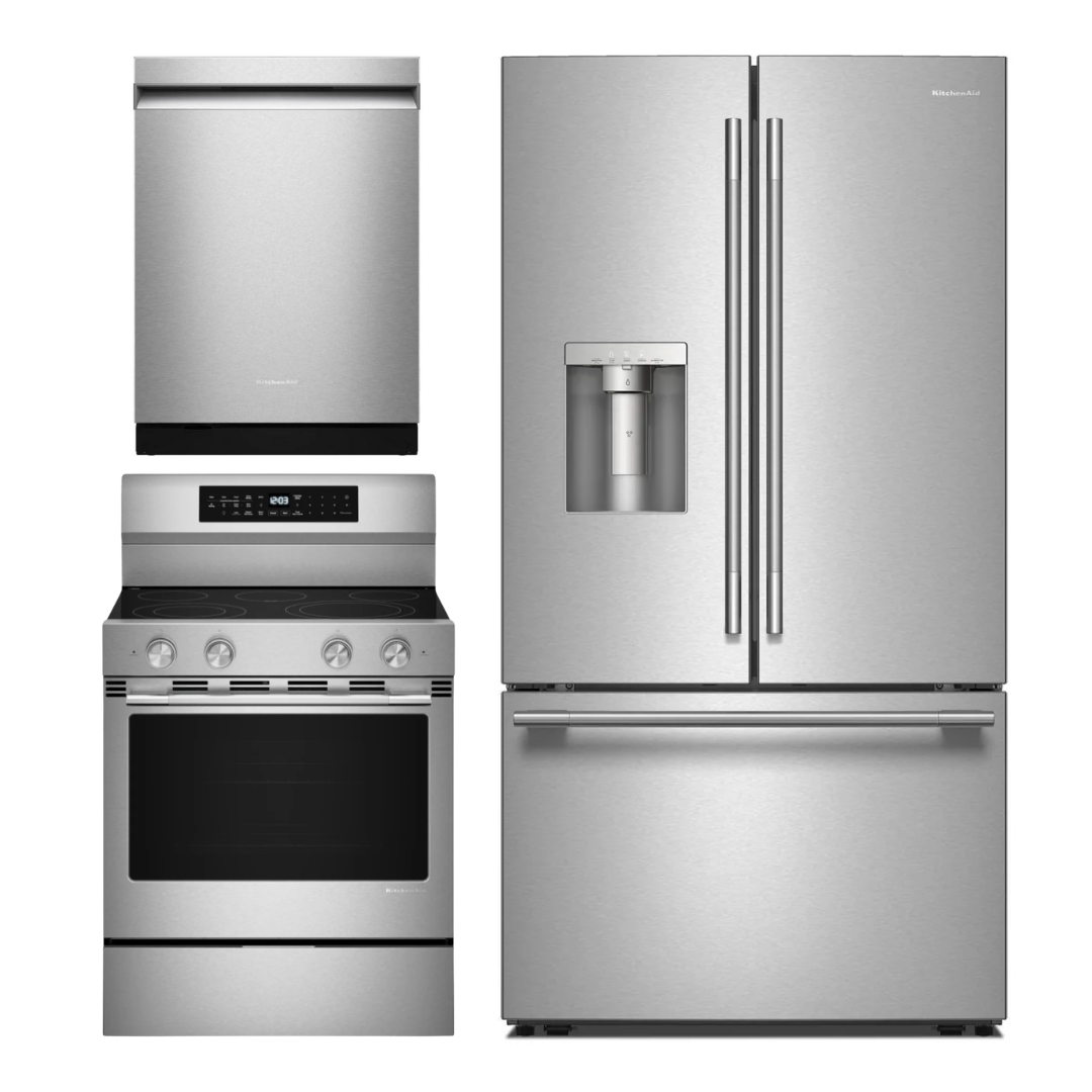 KitchenAid Kitchen Package - KRFF436SPS, YKFES530SPS, KDPS624SPS