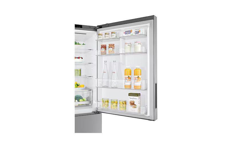 LG - 28 Inch 14.7 cu. ft Bottom Mount Refrigerator in Stainless - LBNC15251U