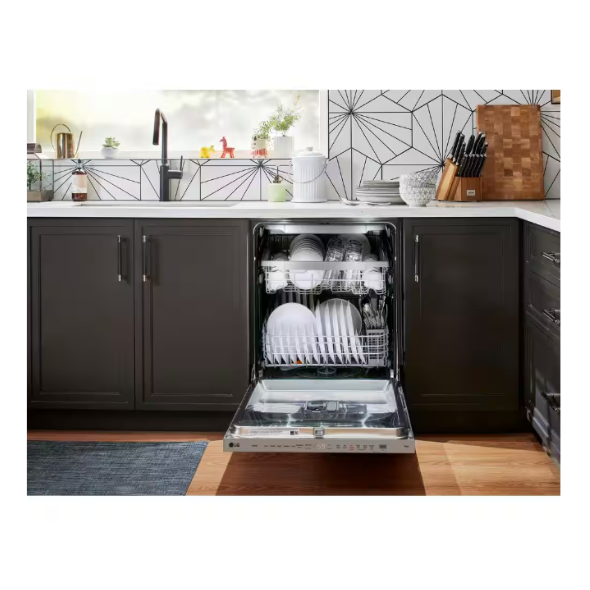 LG - 42 dBA Built In Dishwasher in Stainless - LDNPM654S