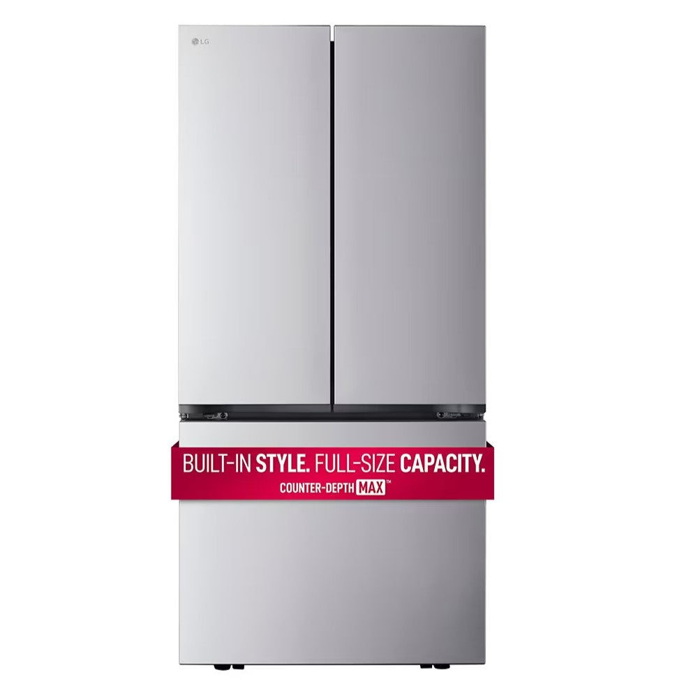 LG - 32.9 Inch 21 cu. ft French Door Refrigerator in Stainless - LF21C