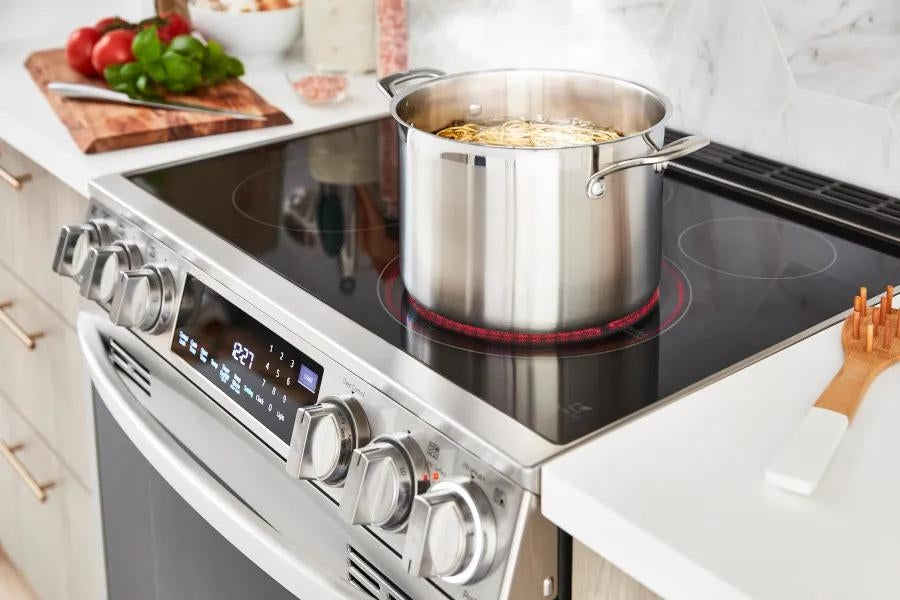 LG - 6.3 cu. ft  Electric Range in Grey - LREN6321YE