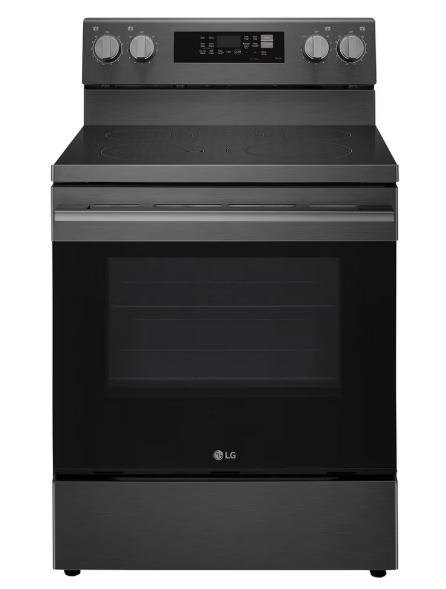 LG - 6.3 cu. ft  Electric Range in Black Stainless - LREN6323ZE