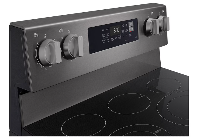 LG - 6.3 cu. ft  Electric Range in Black Stainless - LREN6323ZE