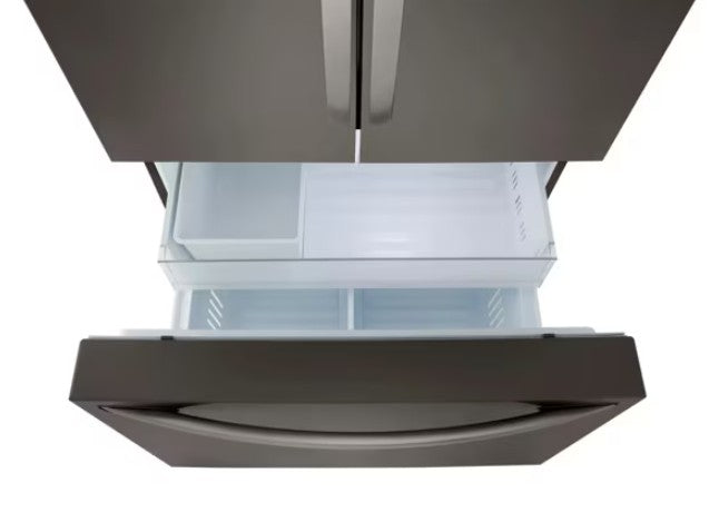 LG - 35.75 Inch 26.5 cu. ft French Door Refrigerator in Black Stainless - LRFLC2706D