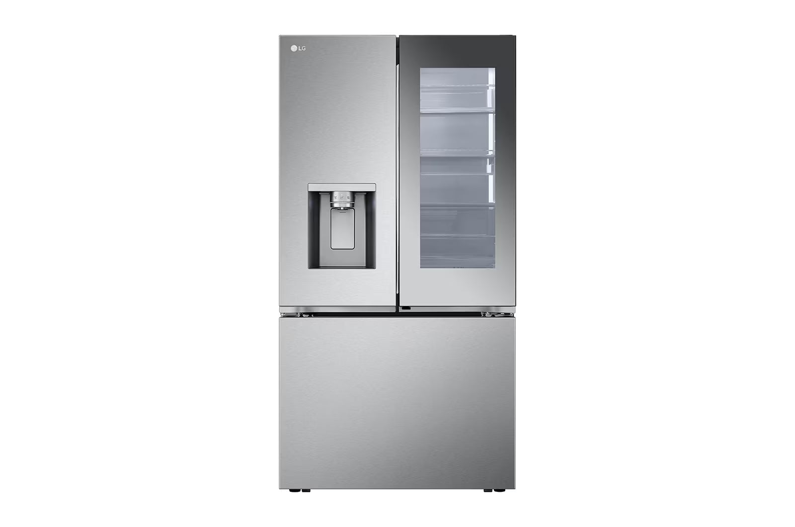 LG - 35.75 Inch 31 cu. ft French Door Refrigerator in Stainless - LRYKS3106S