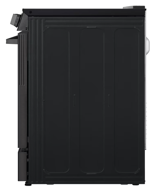 LG - 6.3 cu. ft  Electric Range with ProBake Convection and InstaView in Black Stainless - LSEL6335ZE