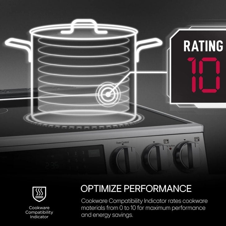 LG - 6.3 cu. ft  Induction Range in Stainless - LSIL6332XE