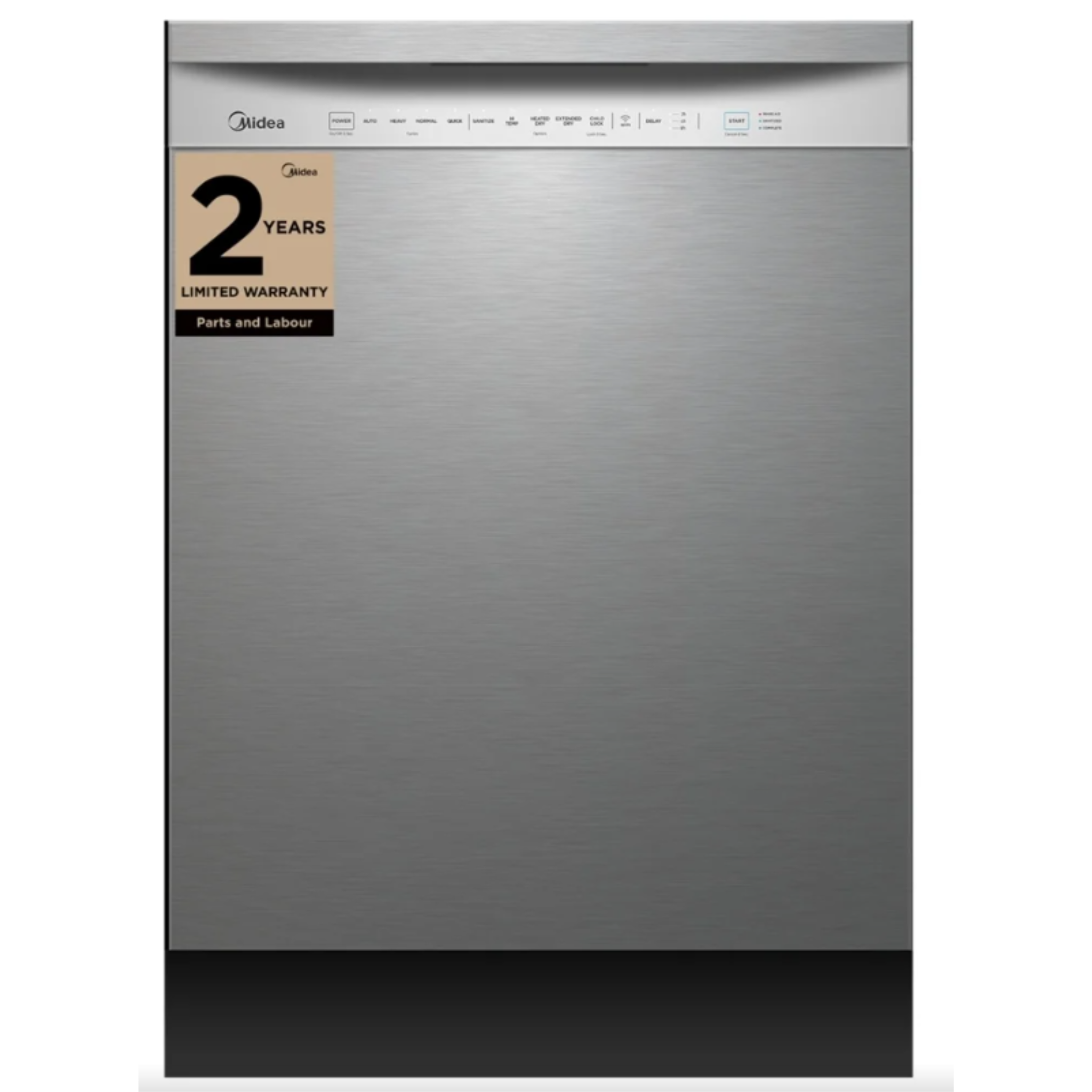 Midea - 52 dBA Built In Dishwasher in Stainless - MDF24P1AST