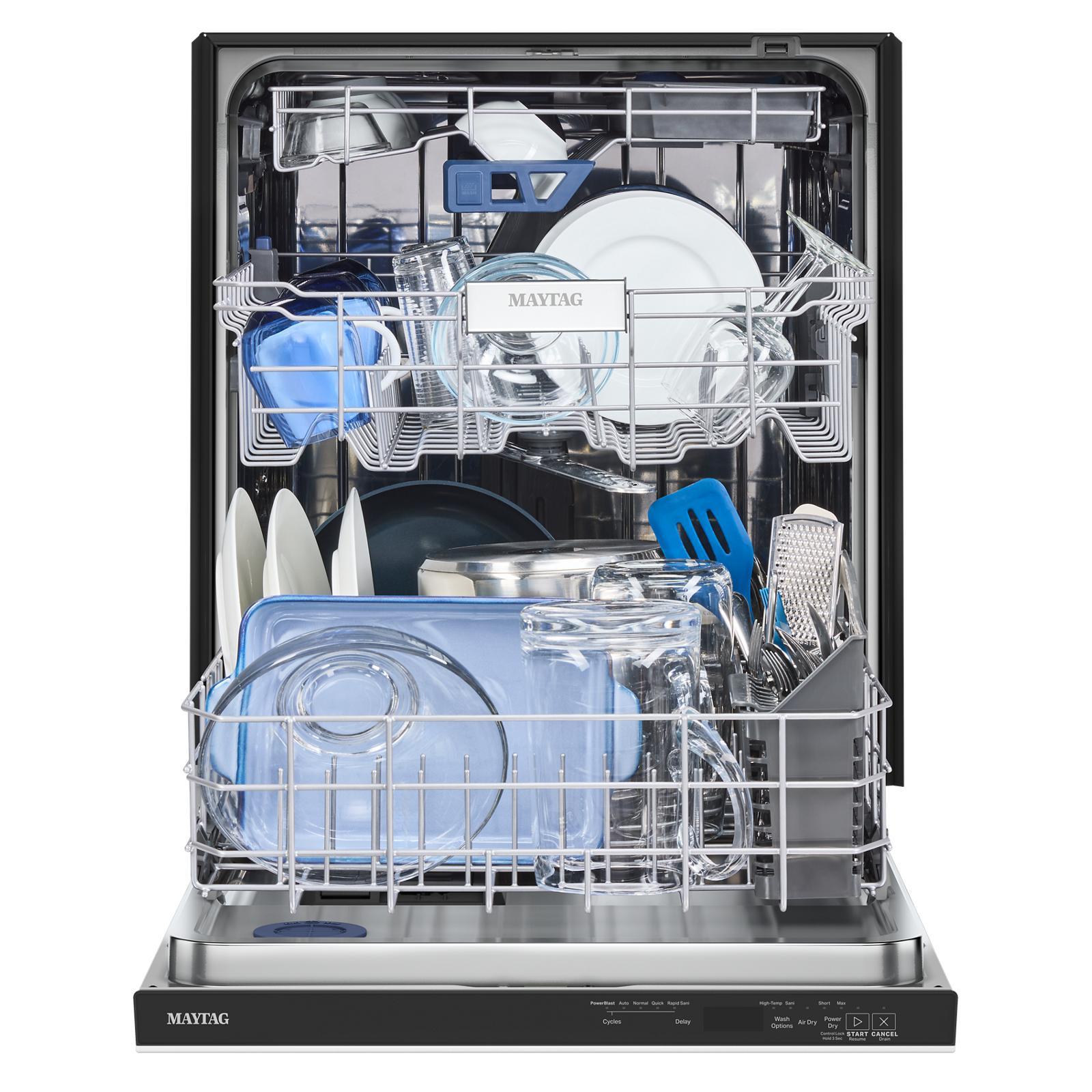 Maytag - 47 dBA Built In Dishwasher in White - MDPS7024SW