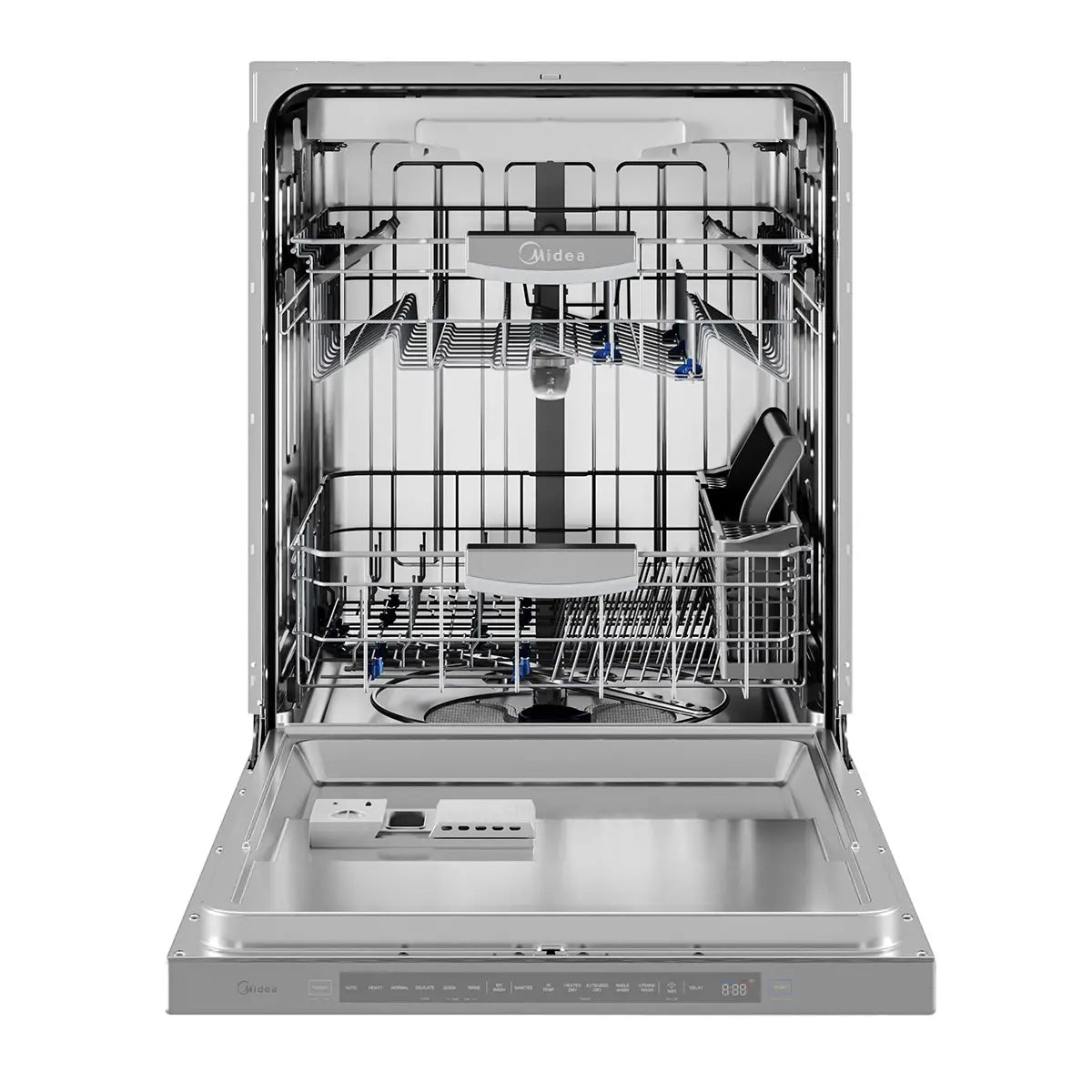 Midea - 45 dBA Built In Dishwasher in Stainless - MDT24P4AST