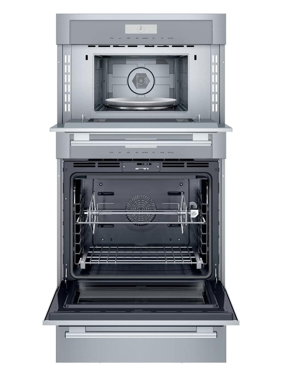 Thermador - 8.6 cu. ft Combination Wall Oven in Stainless (Open Box) - MEDMCW31WS