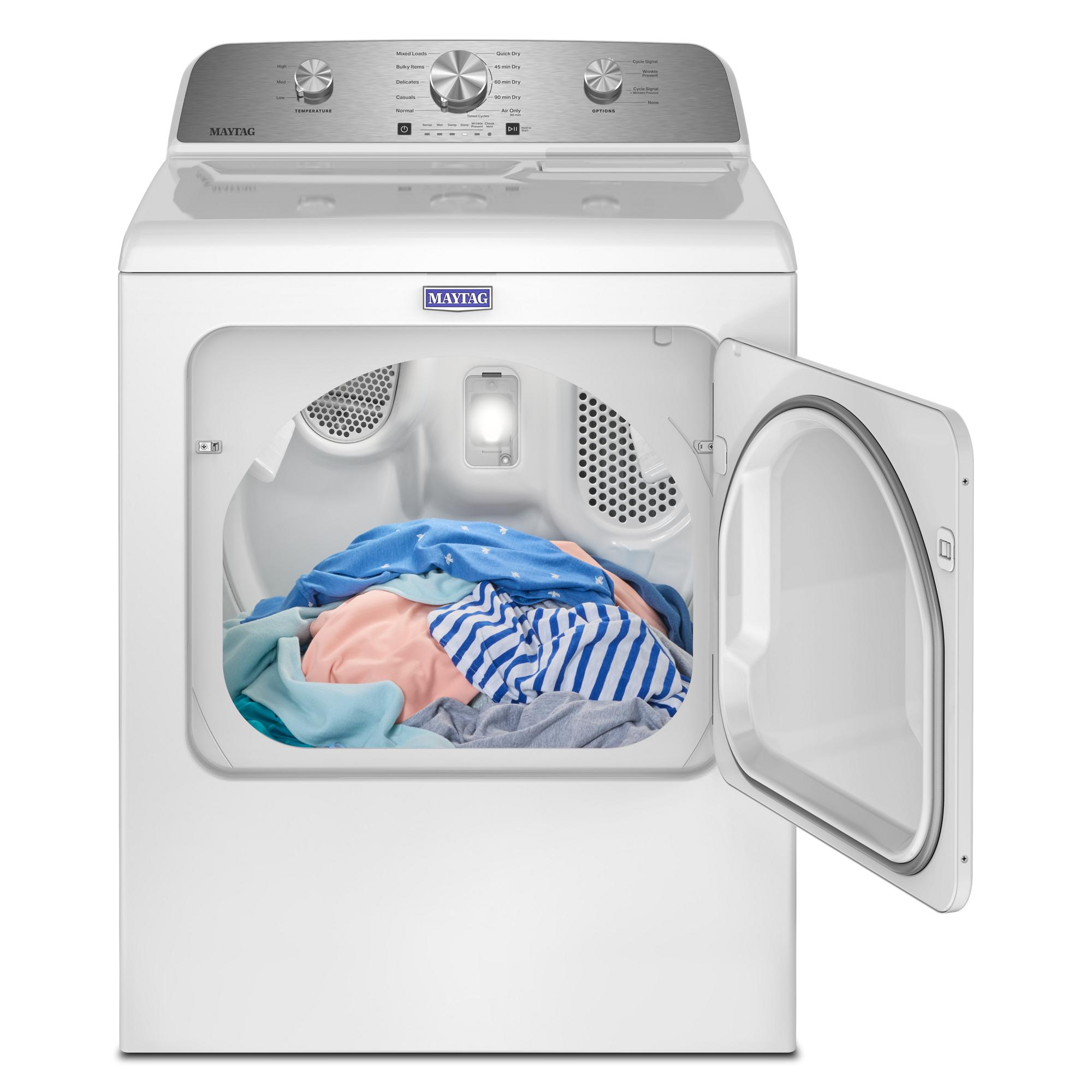 Maytag - 7 cu. Ft  Vented Electric Dryer in White - MGD4205SW