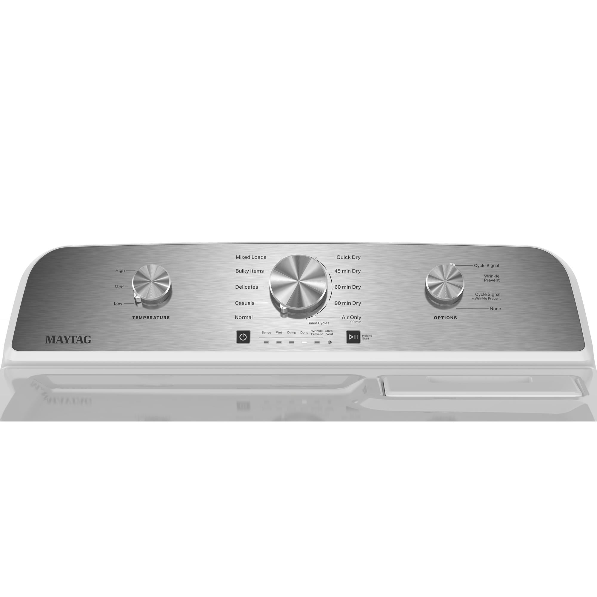 Maytag - 7 cu. Ft  Vented Electric Dryer in White - MGD4205SW