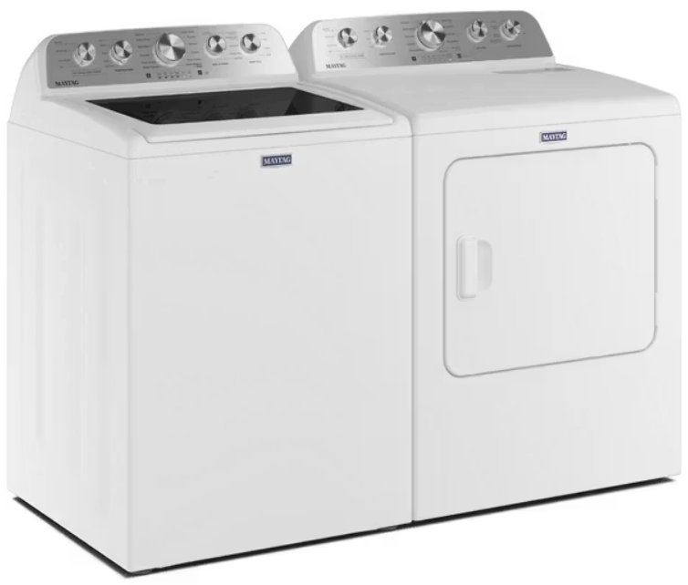 Maytag - 7 cu. Ft  Vented Gas Dryer in White - MGD5605RW