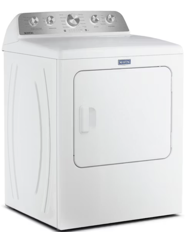 Maytag - 7 cu. Ft  Vented Gas Dryer in White - MGD5605RW