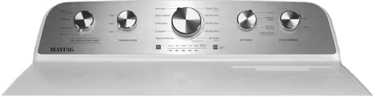 Maytag - 7 cu. Ft  Vented Gas Dryer in White - MGD5605RW