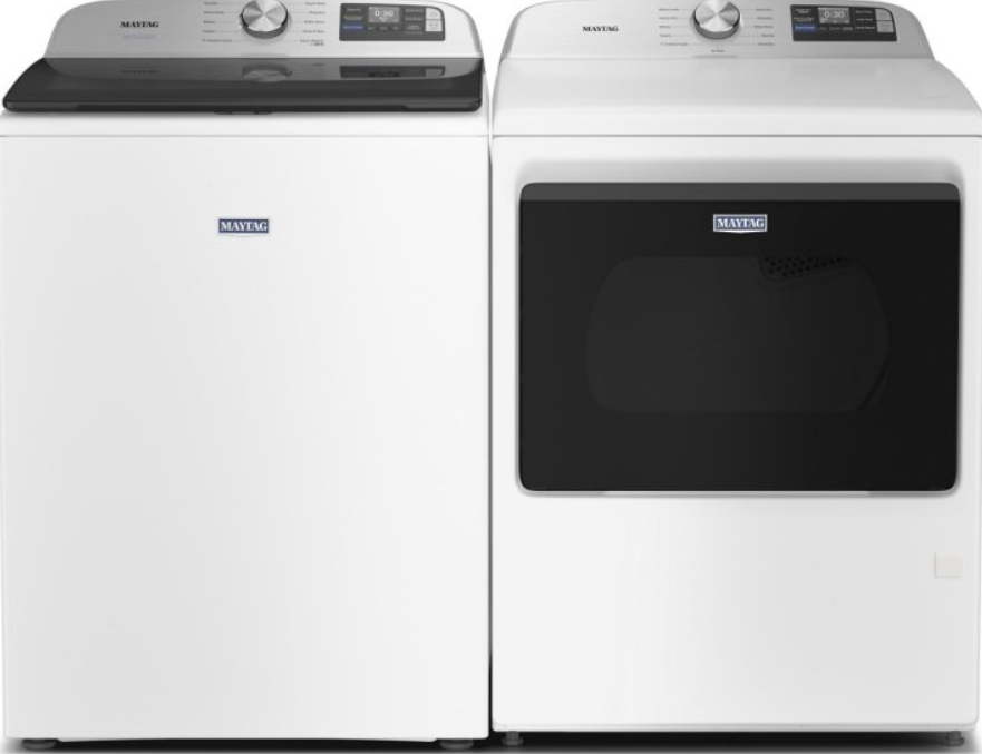 Maytag - 7.4 cu. Ft  Vented Gas Dryer in White - MGD6205RW
