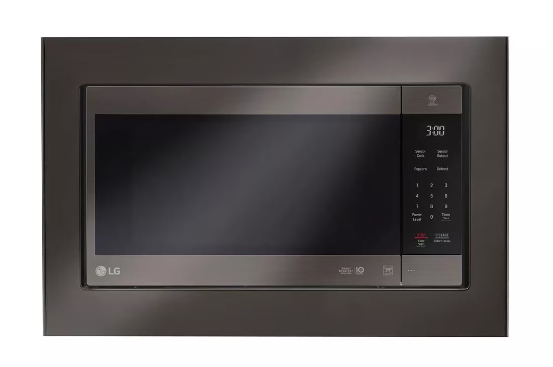 LG - 29.71 Inch Built In Microwave Trim Kit Accessory in Black Stainless - MK2030NBD