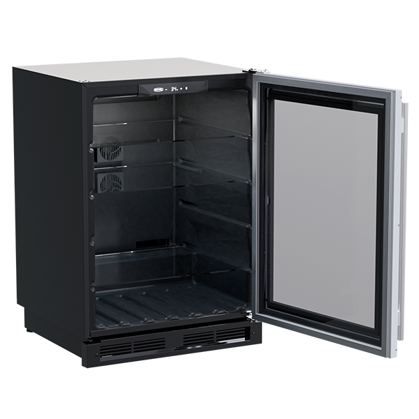 Marvel - 24 Inch 5.7 cu. ft Built In / Integrated Beverage Center Refrigerator in Stainless - MLBV024-SG01B
