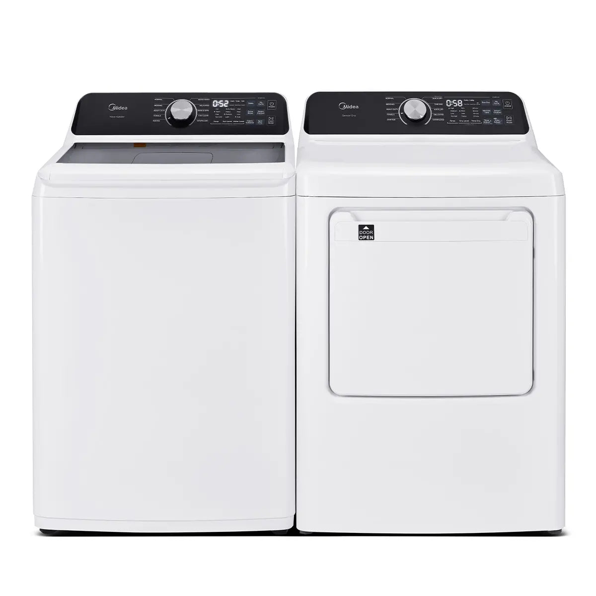 Midea - 7 cu. Ft  Vented Electric Dryer in White - MLTE52M2BWW