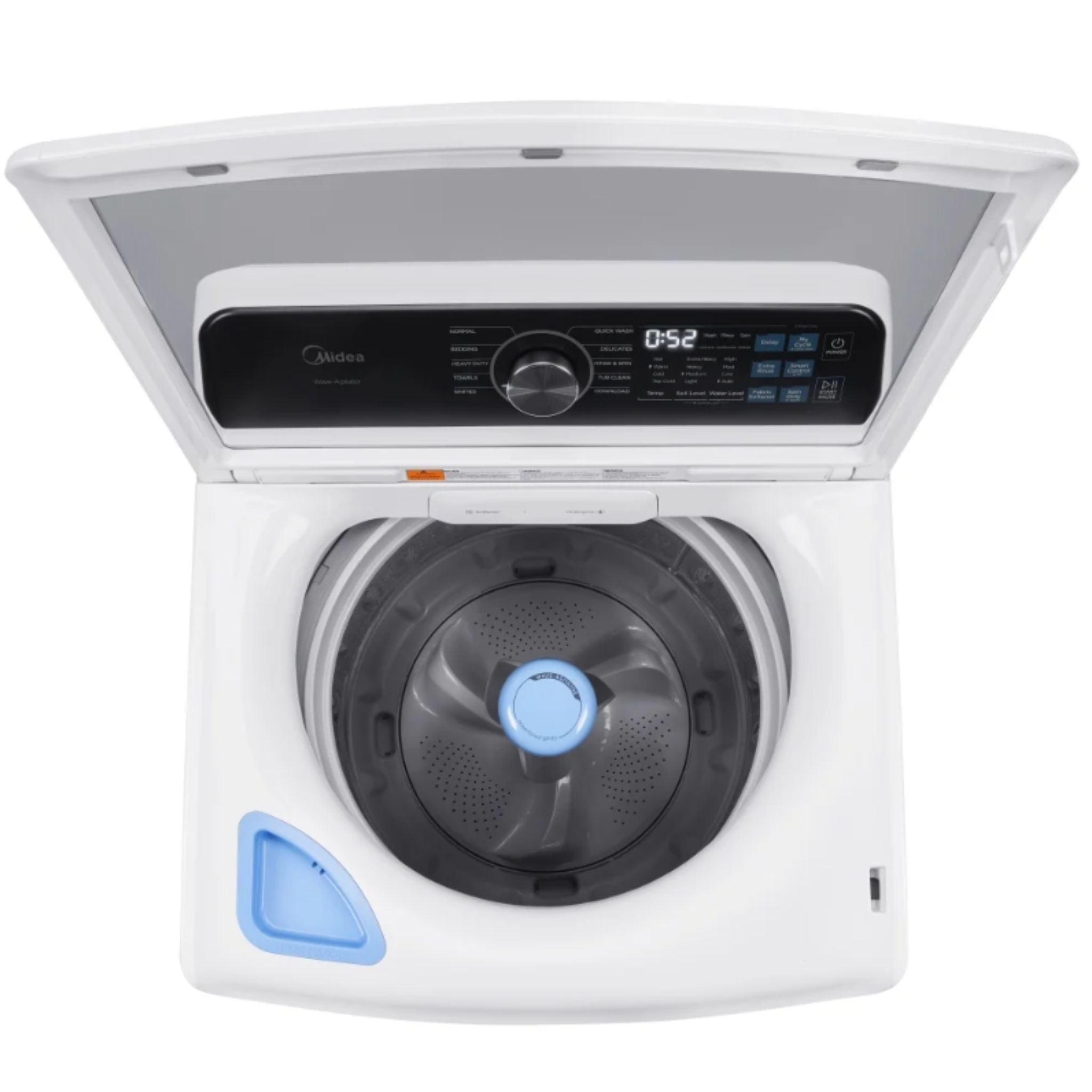 Midea - 5.1 cu. Ft  Top Load Washer in White - MLTW51A2BWW